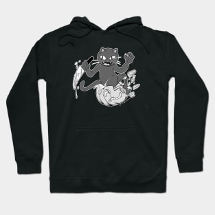 Pumpkin Carving Cat Hoodie